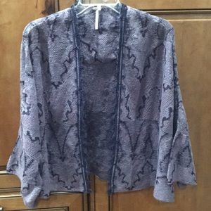 Free People tassel fringed cardigan size XS